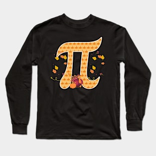 Pi Funny Math Pie Thanksgiving Fall Autumn Long Sleeve T-Shirt